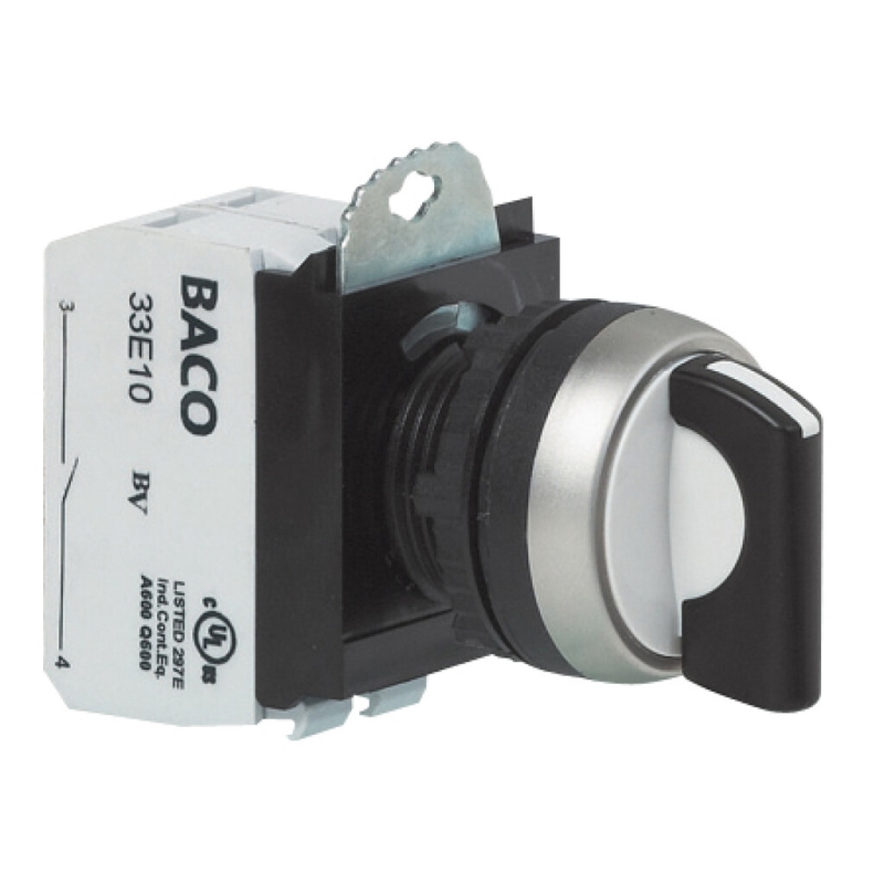 BACO Ø22 Complet Commutateur rotatif sans lumière - A303063 