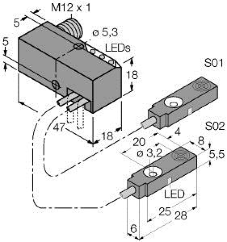 TURCK Induktiv Sensor - A328043 