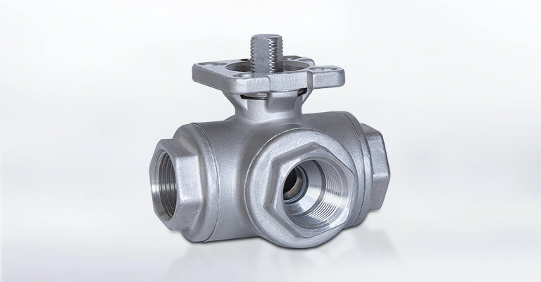 Kugelhahn Kugelhähne Ein Bild von einem 3-Wege Kugelhahn Product image of a three way ball valve